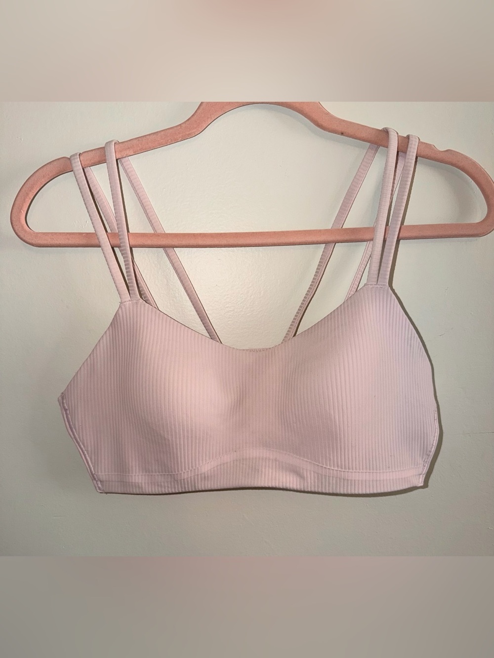 lululemon athletica Ribbed Like A Cloud Bra - Light Pink